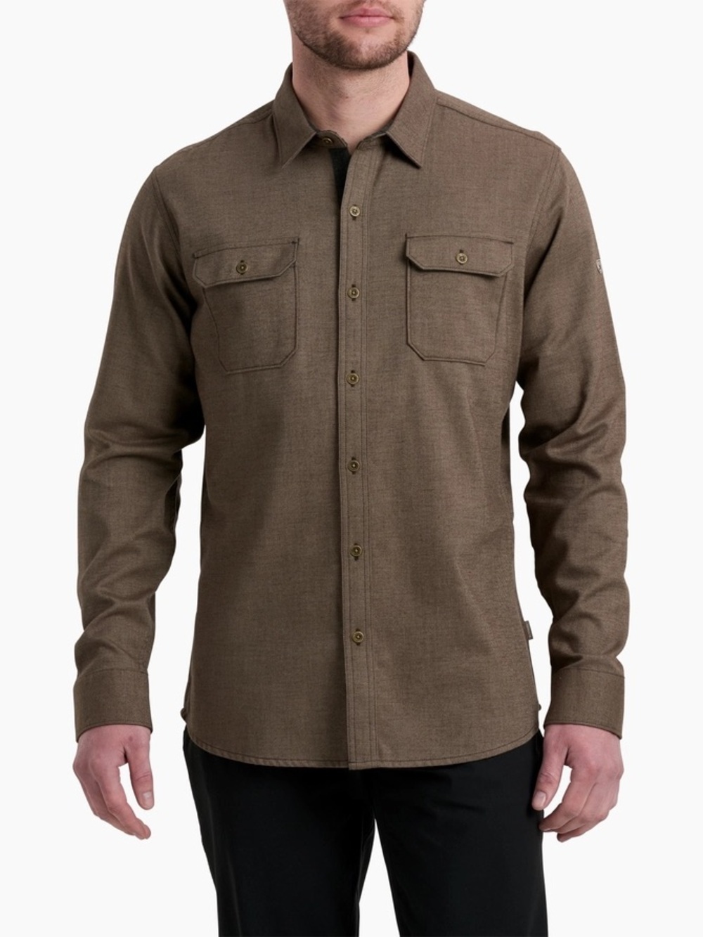 KUHL Descendr Flannel Sand Storm SZ XL Button Up Soft Breathable Cotton Blend